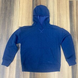 SmartWool Recycled Terry Hoodie Blue Merino Wool Blend Women's Size Small
